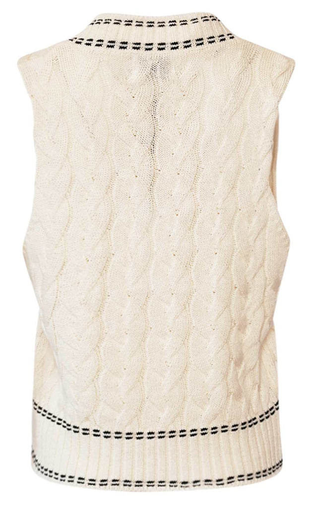 Noella Vest- Gio Knit - Ivory