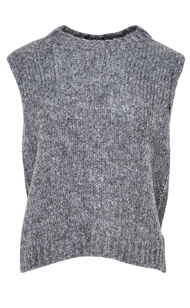 Noella Vest - Kala Knit - Dark Grey Melange