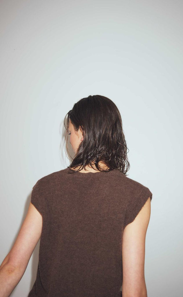 Noella Vest - Leatrice - Dark Brown