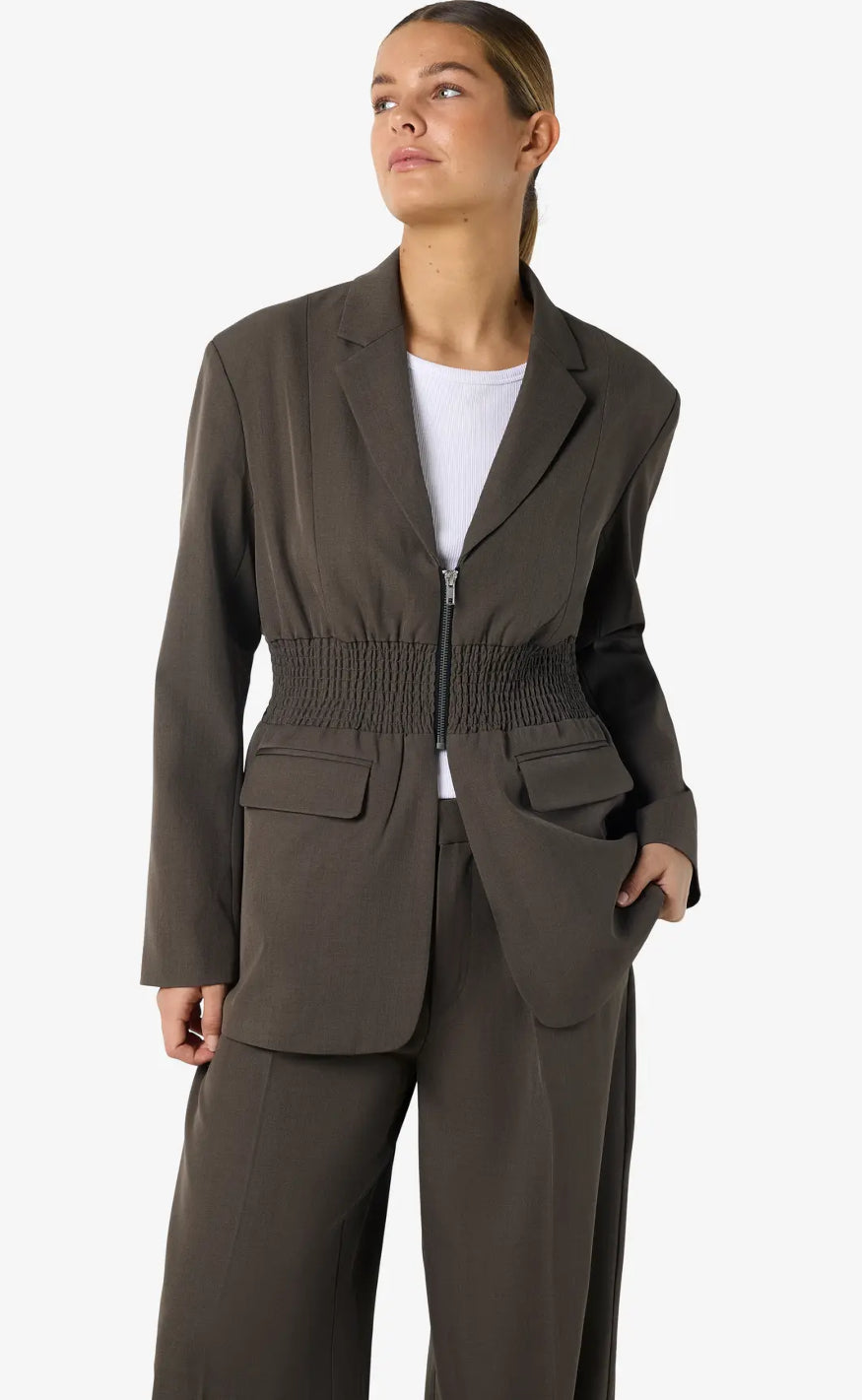 Noisy May Blazer - Iris - Morel Melange