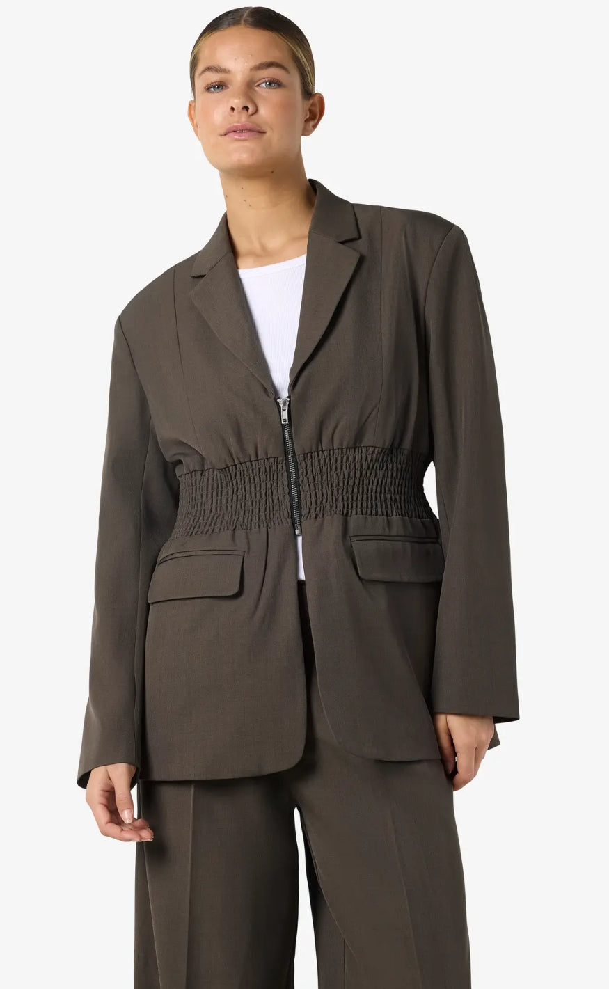 Noisy May Blazer - Iris - Morel Melange