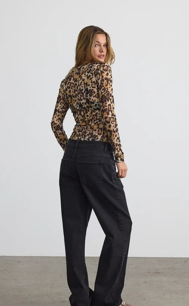 Noisy May Bluse - Judith L/S - Black Leo