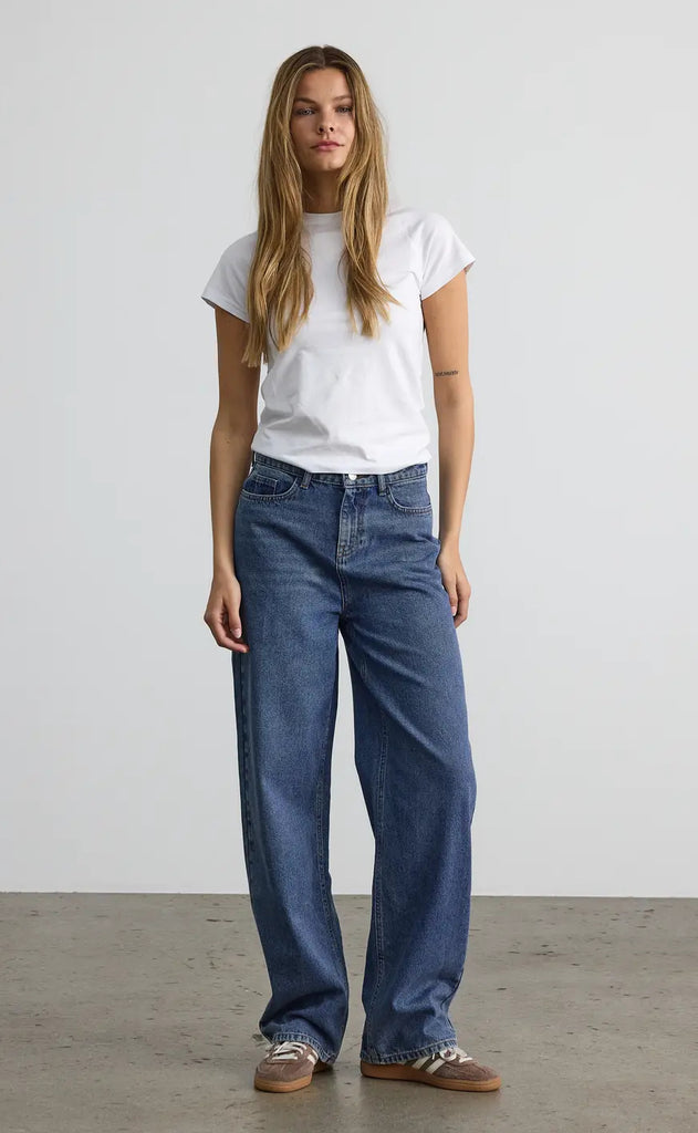 Noisy May Bukser - Alexa NW - Medium Blue Denim