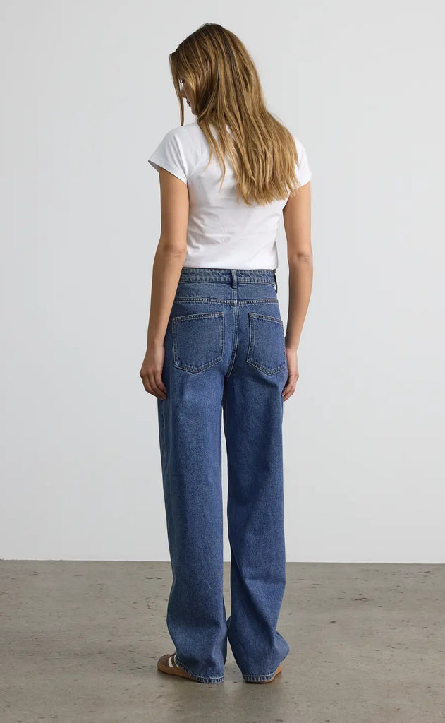 Noisy May Bukser - Alexa NW - Medium Blue Denim