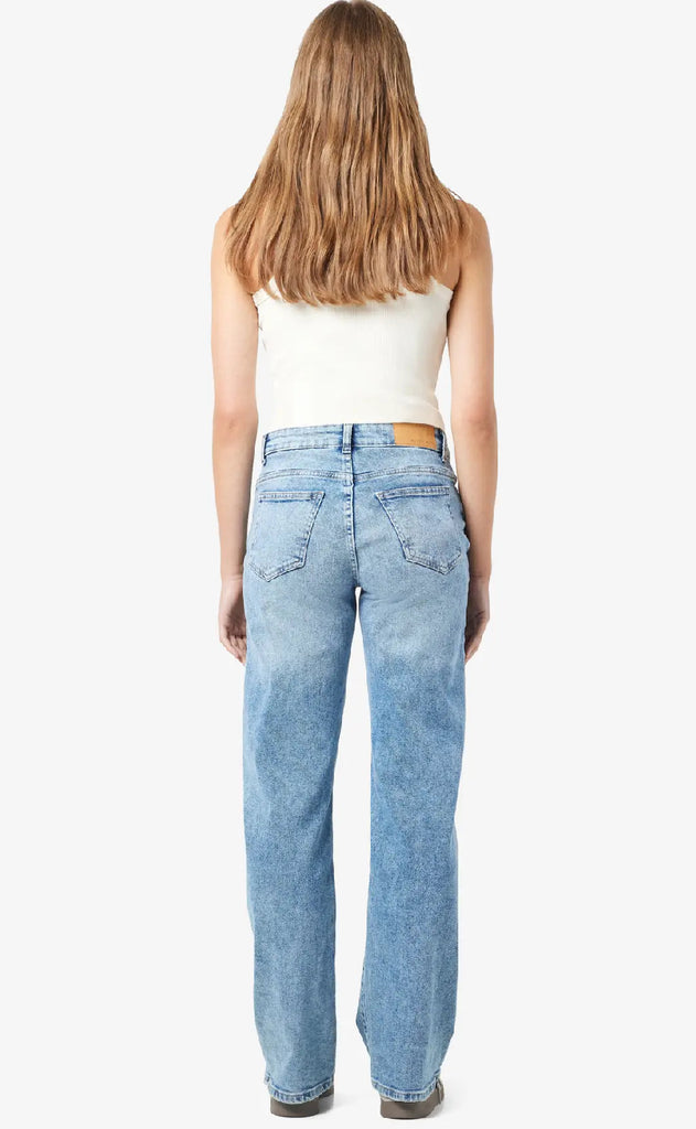 Noisy May Bukser - Yolanda NW Wide - Light Blue Denim