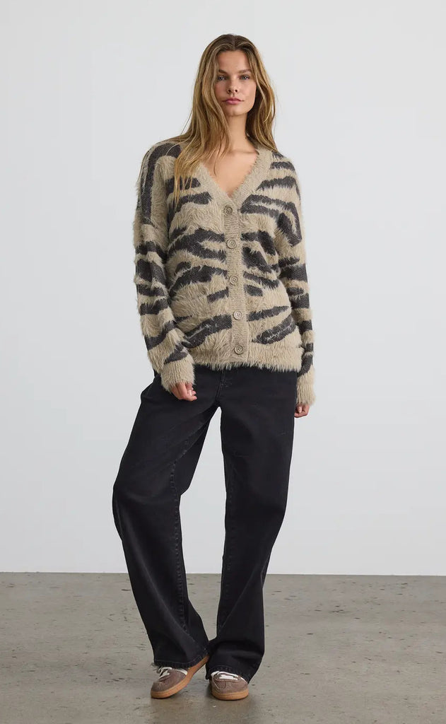 Noisy May Cardigan - Flynn - Obsidian Zebra