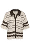 Noisy May Cardigan - Sadie - Birch/Chocolate Brown