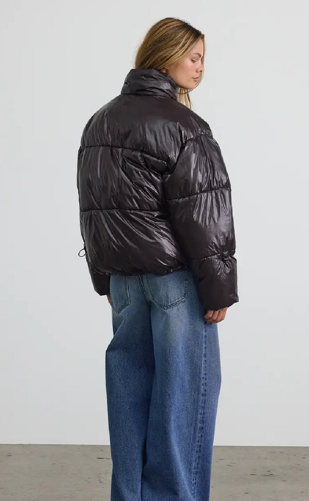 Noisy May Jakke - Allie Shiny - Black