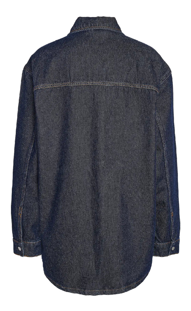 Noisy May Jakke - Alva L/S - Dark Blue Denim