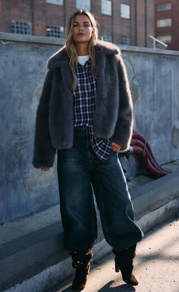 Noisy May Jakke - Evie - Charcoal Gray