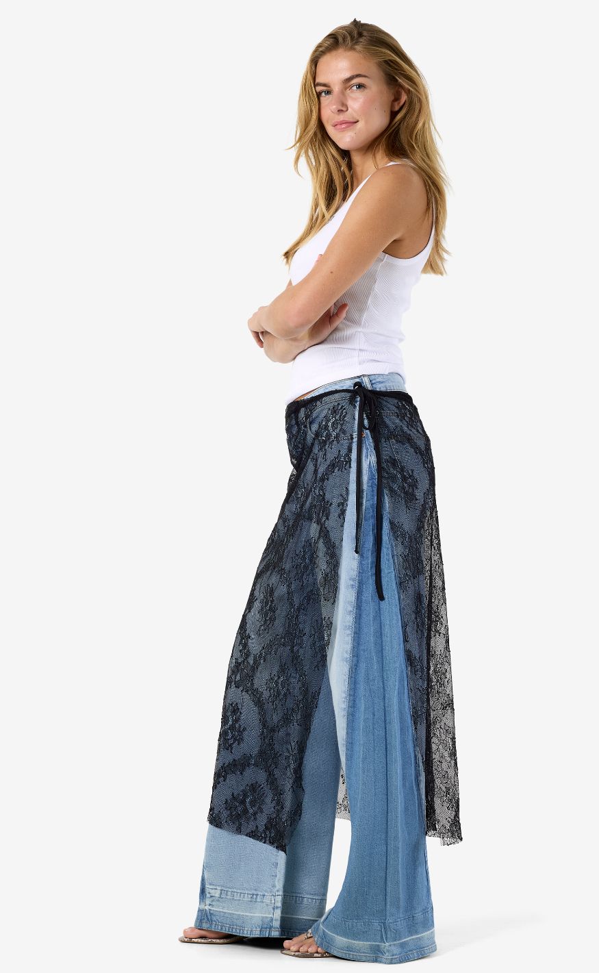Noisy May Nederdel - Lucia Wrap - Black