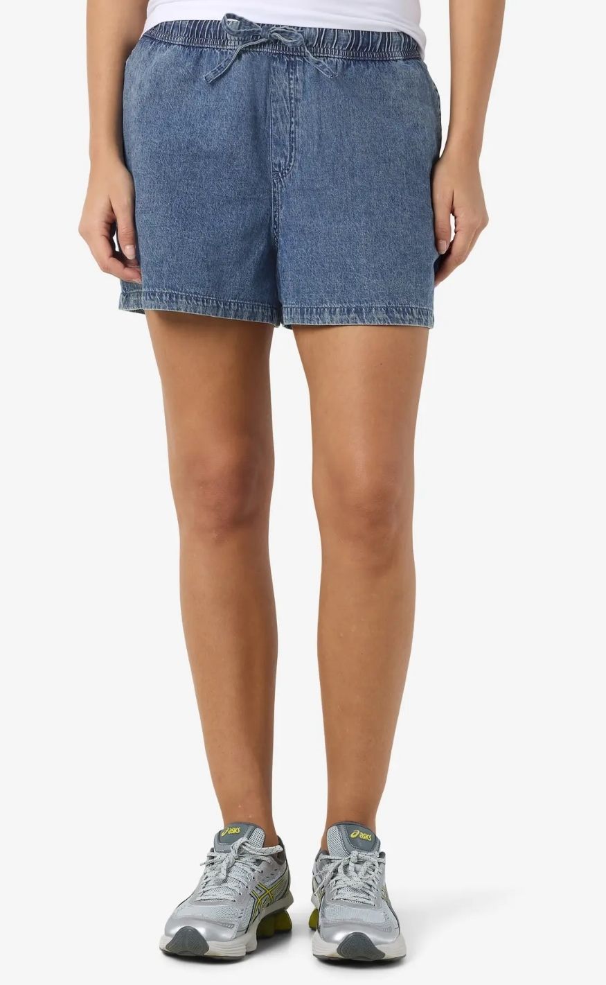 Noisy May Shorts - Enza - Medium Blue Denim