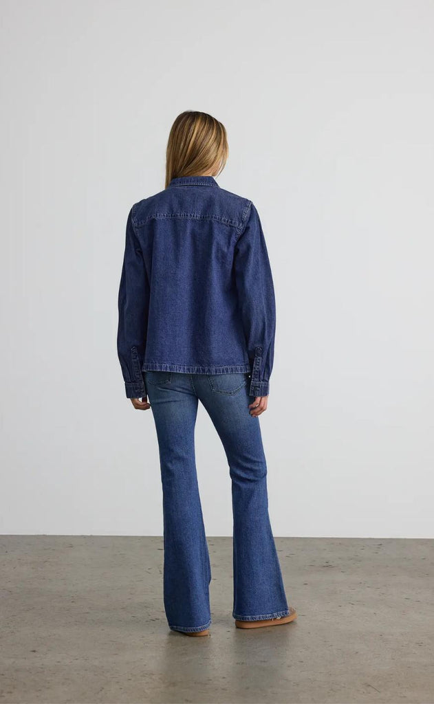 Noisy May Skjorte - Signe - Medium Blue Denim