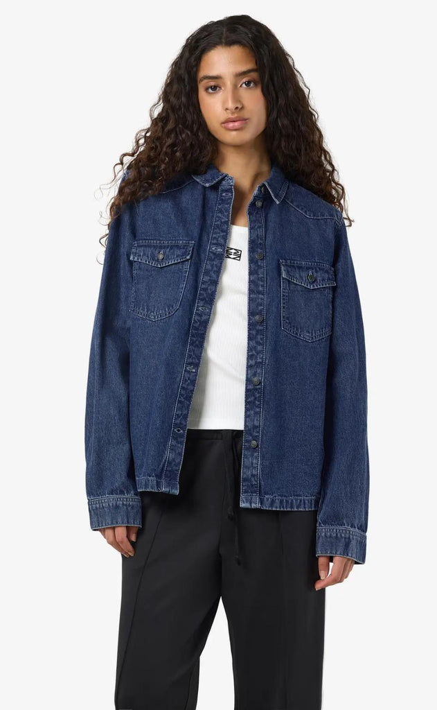 Noisy May Skjorte - Signe - Medium Blue Denim