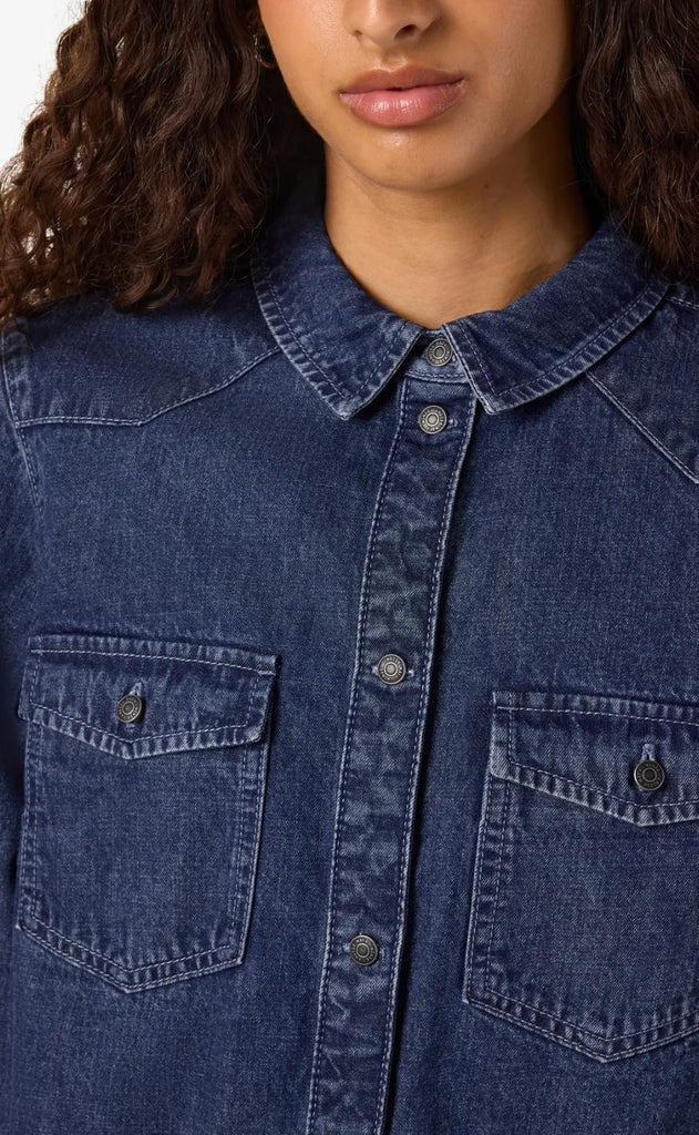 Noisy May Skjorte - Signe - Medium Blue Denim
