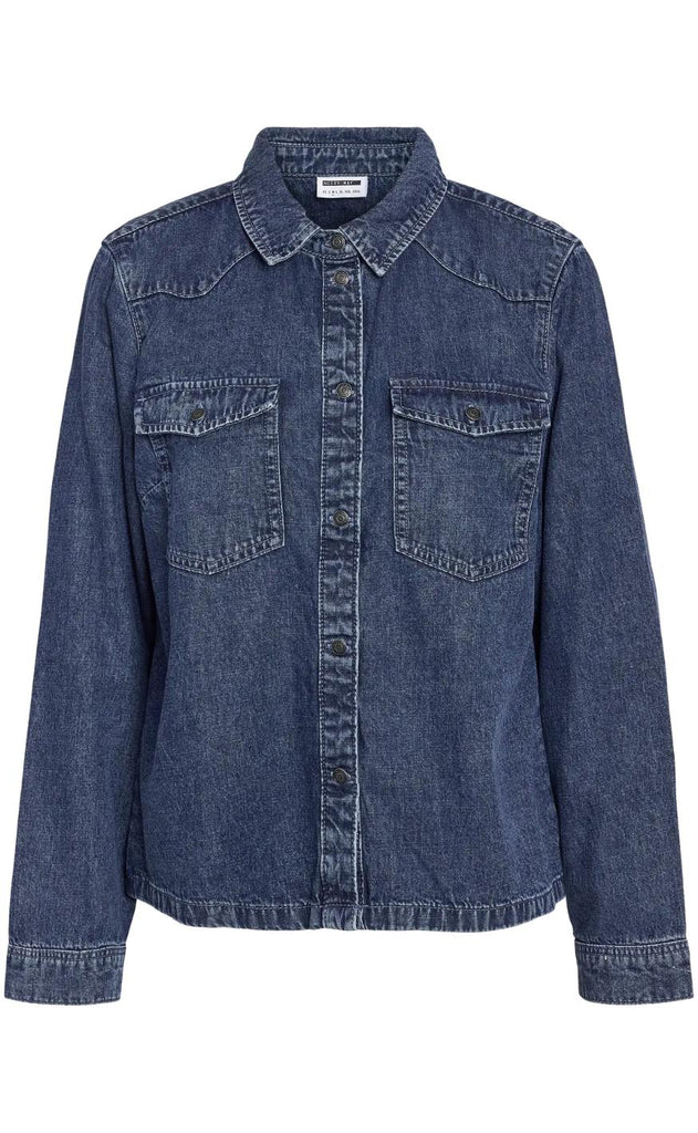 Noisy May Skjorte - Signe - Medium Blue Denim