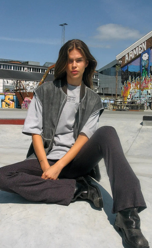 Noisy May T-shirt - Nadine - Light Grey Melange