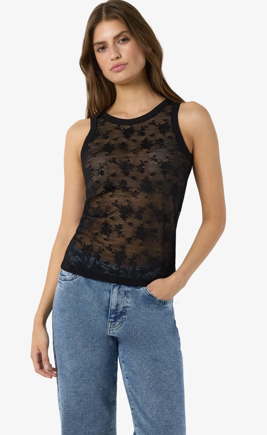 Noisy May Top - Eve - Black