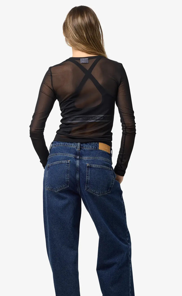 Noisy May Top - Judith L/S - Black