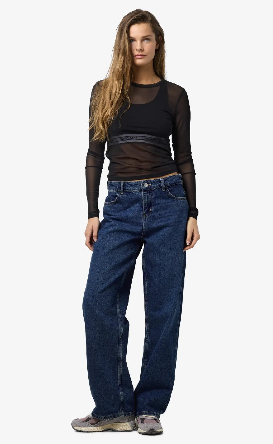 Noisy May Top - Judith L/S - Black