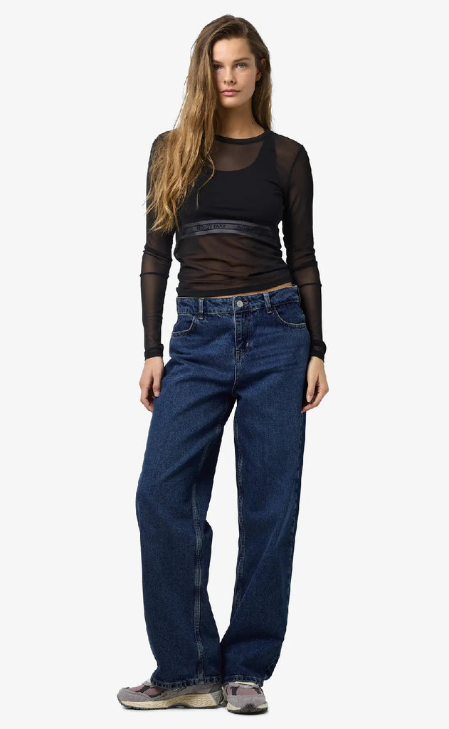 Noisy May Top - Judith L/S - Black