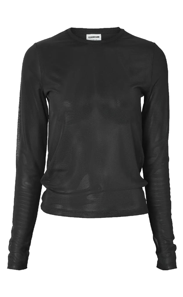 Noisy May Top - Judith L/S - Black
