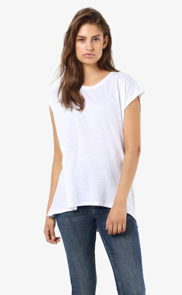 Noisy May Top - Mathilde - Bright White