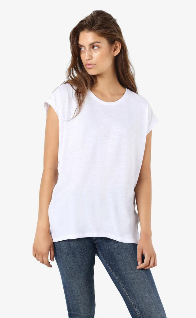 Noisy May Top - Mathilde - Bright White