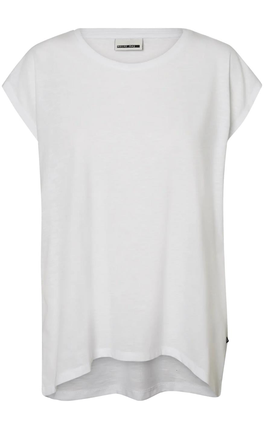Noisy May Top - Mathilde - Bright White