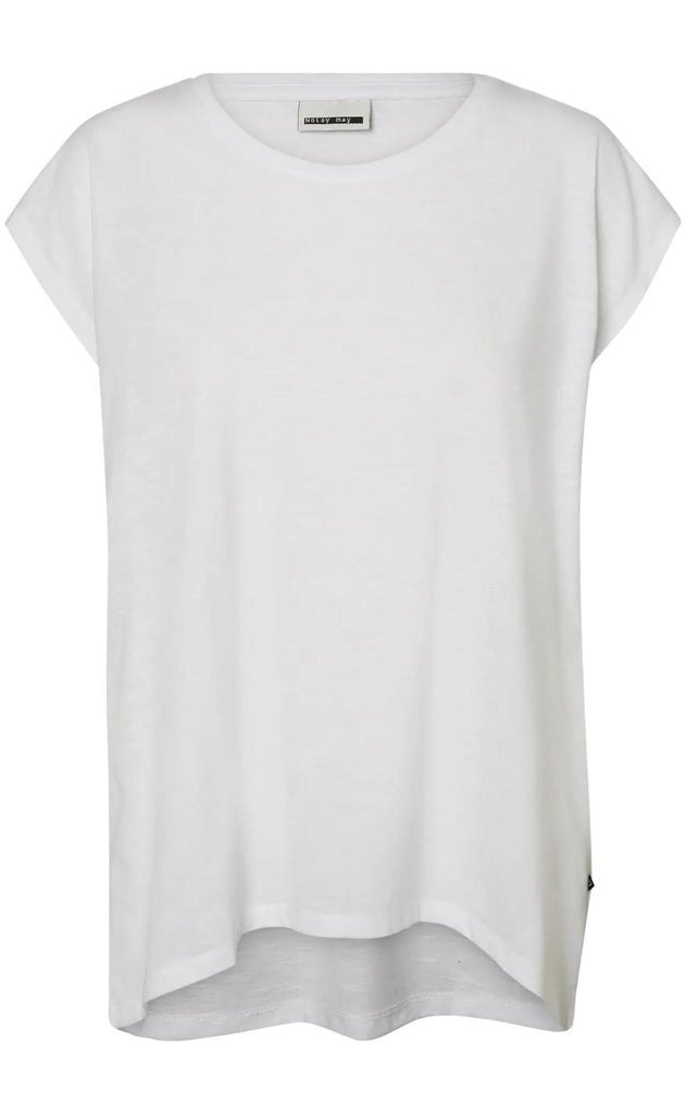 Noisy May Top - Mathilde - Bright White