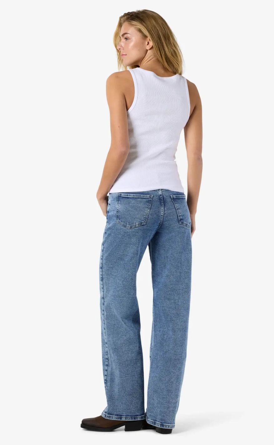 Noisy May Top - Maya Regular Tank - Bright White