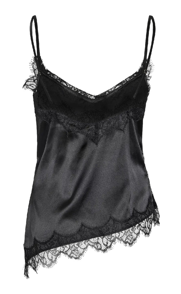 Noisy May Top - Sofie Satin - Black