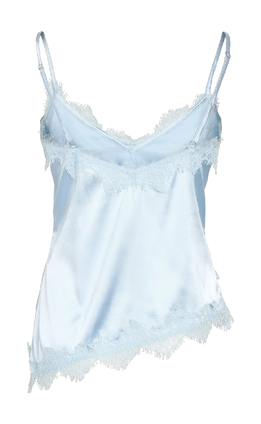 Noisy May Top - Sofie Satin - Cerulean