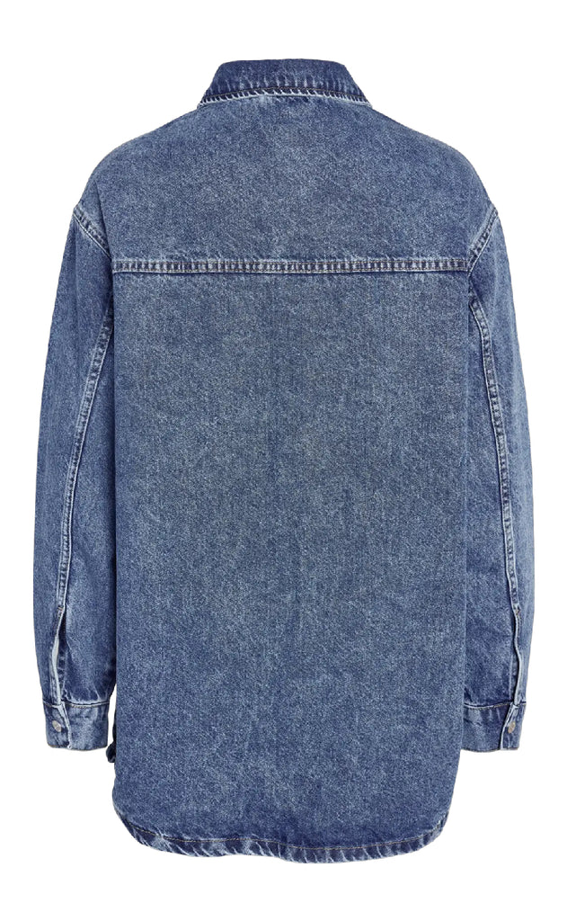 Nosiy May Jakke - Alva L/S - Medium Blue Denim