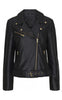 Notyz Jakke - Biker - Black w. Gold acc.