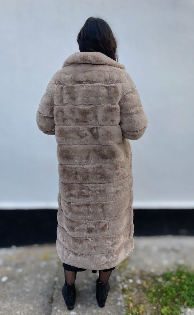 Notyz Jakke - Fake Fur Long - Sand