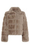 Notyz Jakke - Fake Fur - Sand