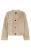 Notyz Jakke - Faux Fur - Sand Shell