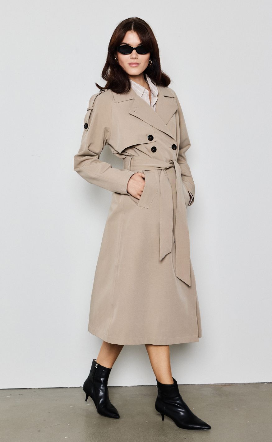 Notyz Jakke - Regnjakke Trenchcoat - Sand