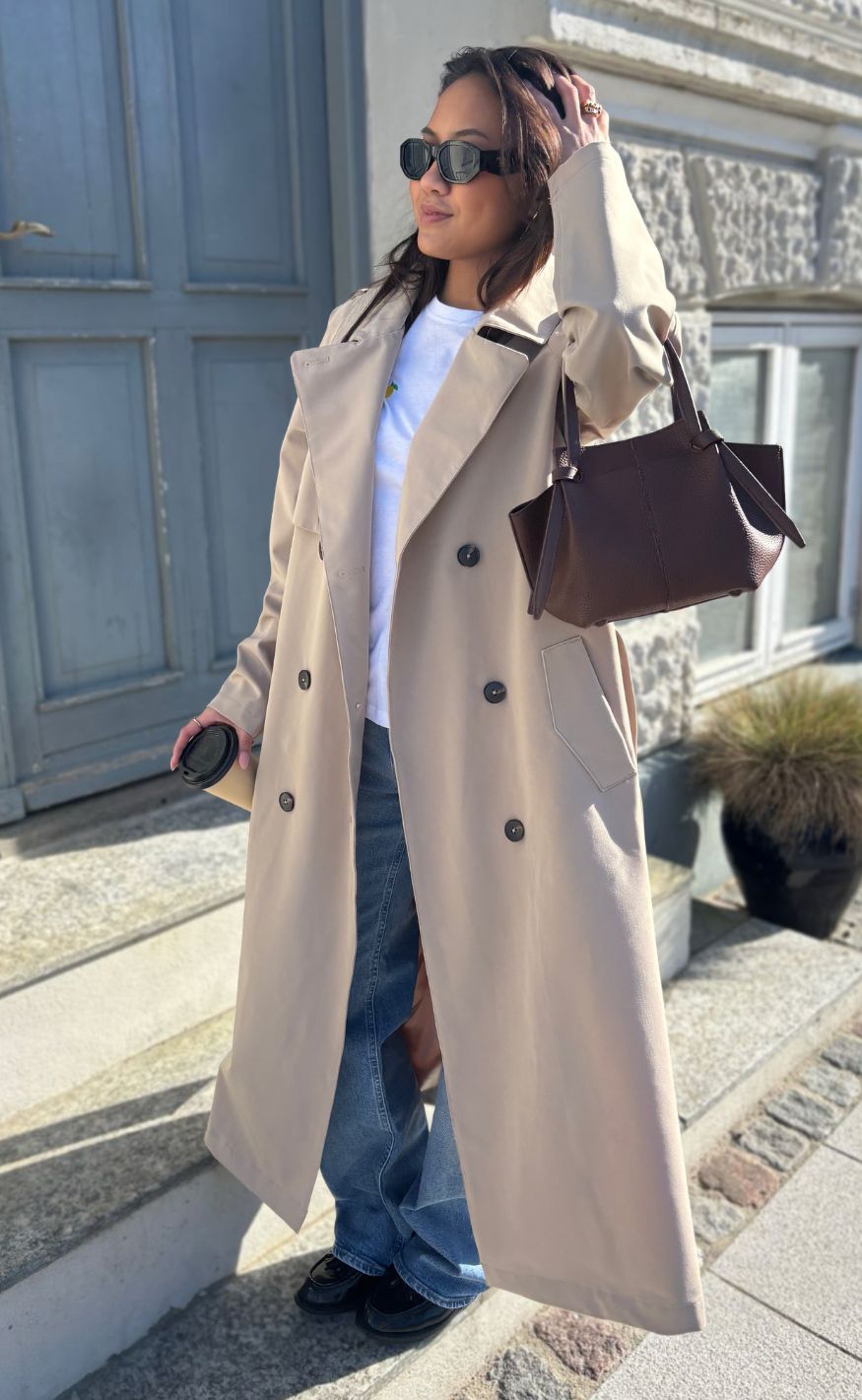 Notyz Jakke - Regnjakke Trenchcoat - Sand