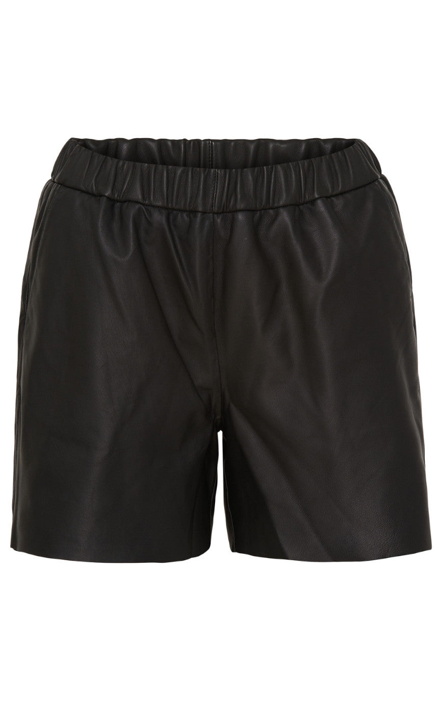 Notyz Shorts - Chicago - Black Leather