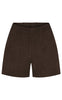 Notyz Shorts - Chicago - Dark Chocolate Brown Suede