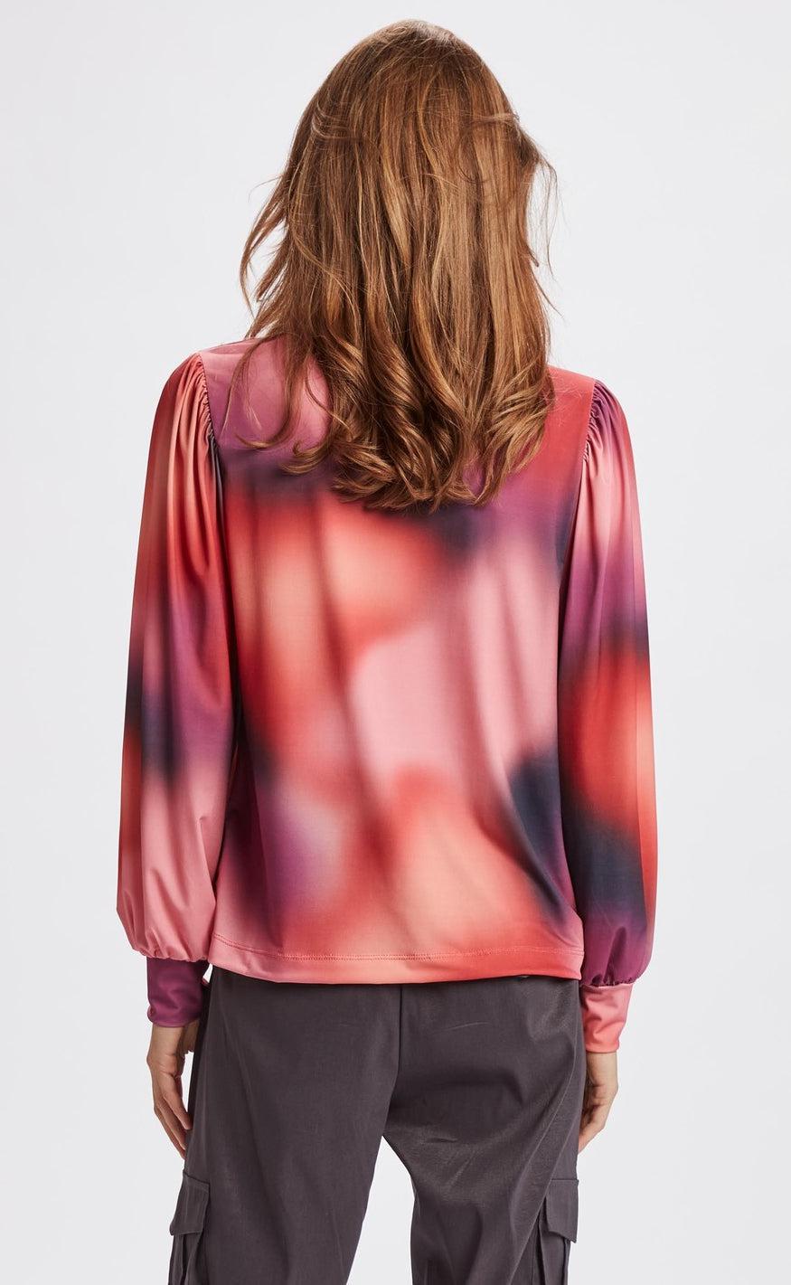 Nümph Bluse - Blur - Vibrant Orchid
