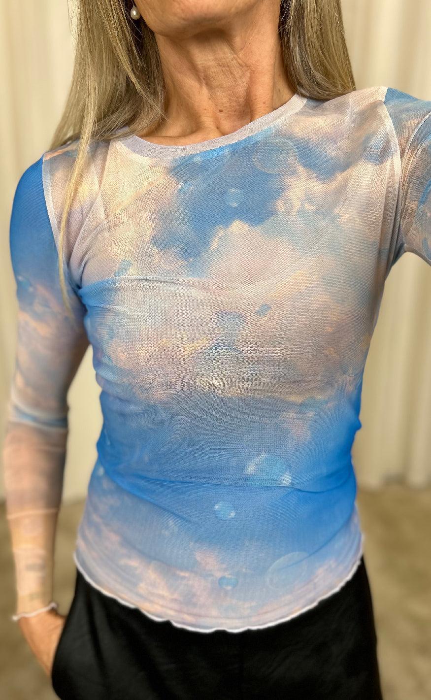 Nümph Bluse - Cloudya - Cerulean