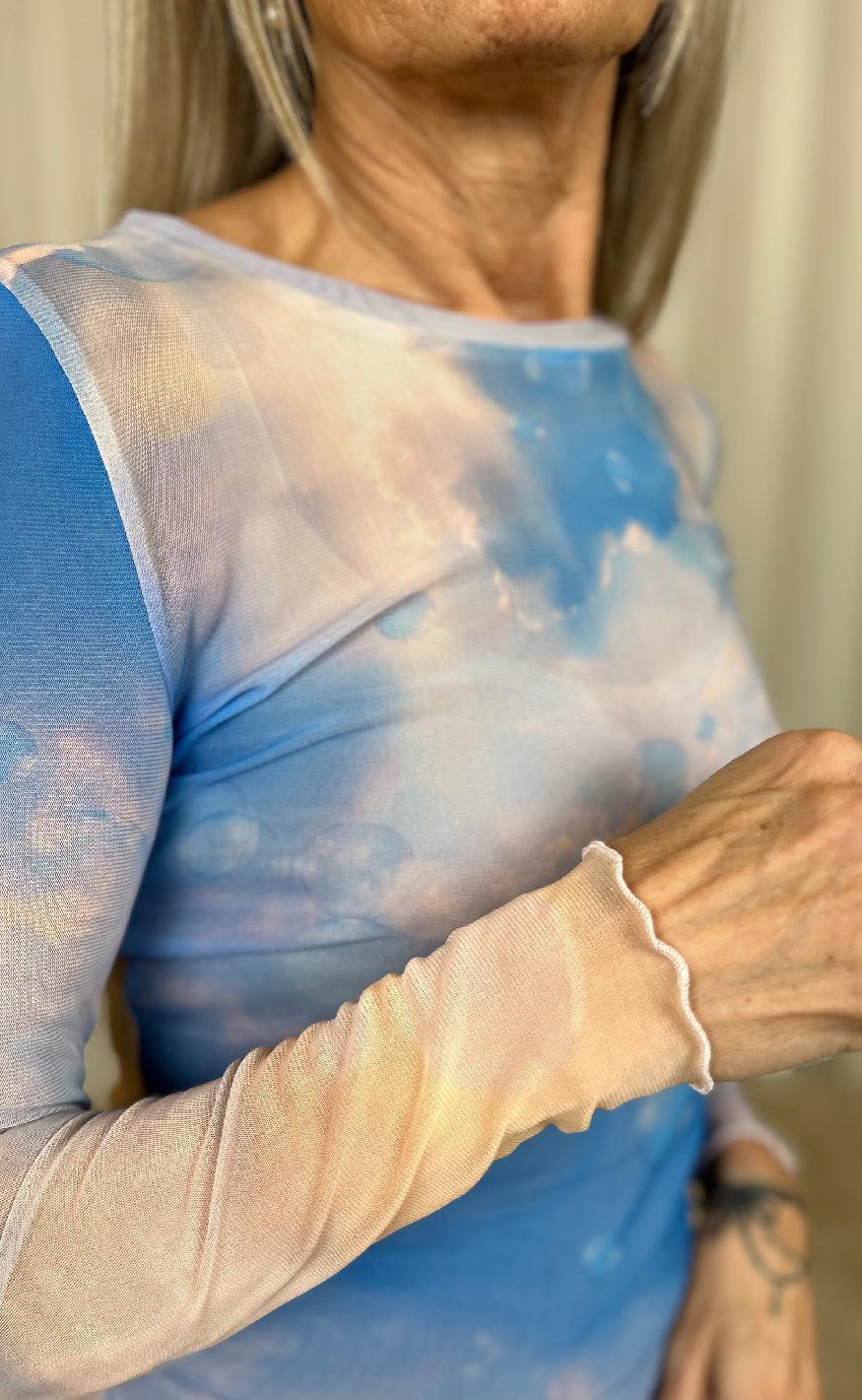 Nümph Bluse - Cloudya - Cerulean