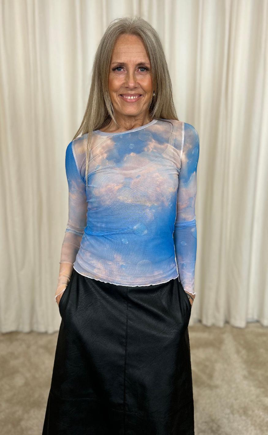 Nümph Bluse - Cloudya - Cerulean