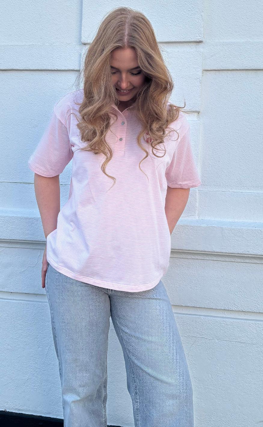 Nümph Bluse - Pippi Polo - Blush Bride