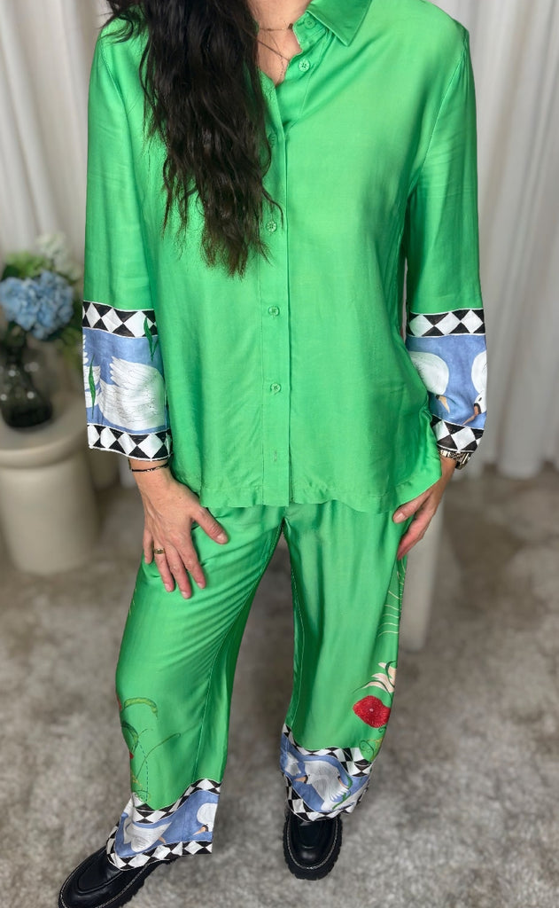 Nümph Bukser - Adelina - Vibrant Green