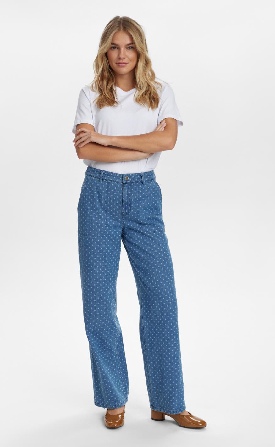 Nümph Bukser - Haddie - Medium Blue Denim