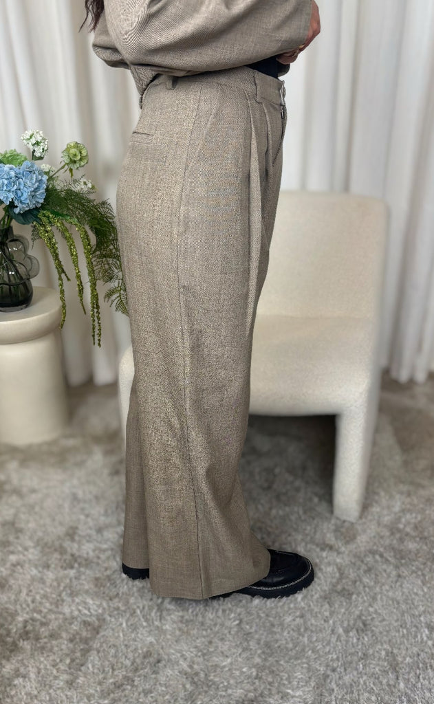 Nümph Bukser - Melona - Dark Sand Melange